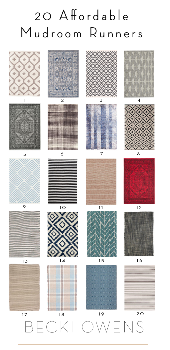 20 Affordable Mudroom Rugs Becki Owens