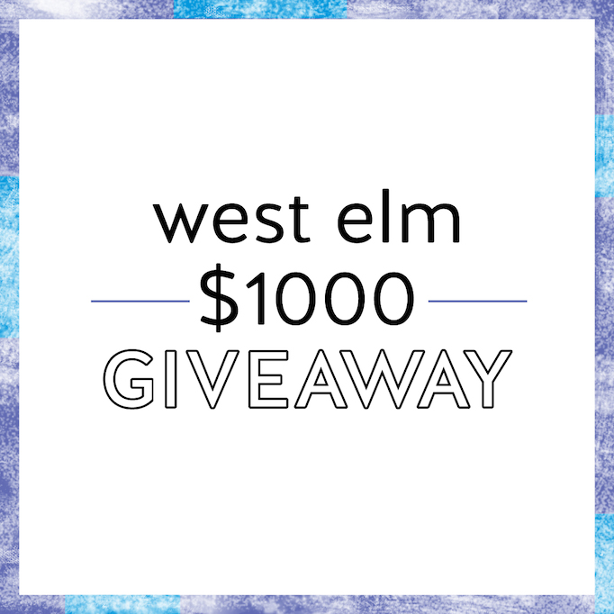 $1000 West Elm Giveaway