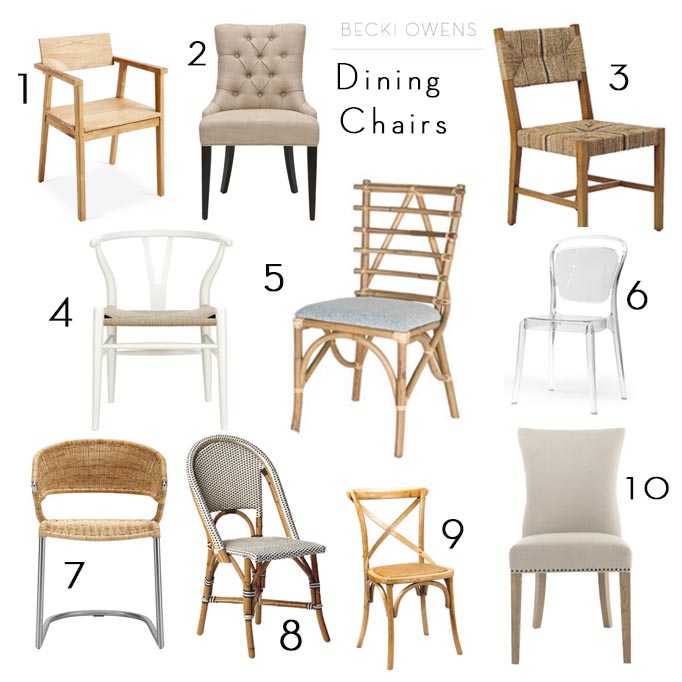 Update Your Dining Chairs -- 10 Picks