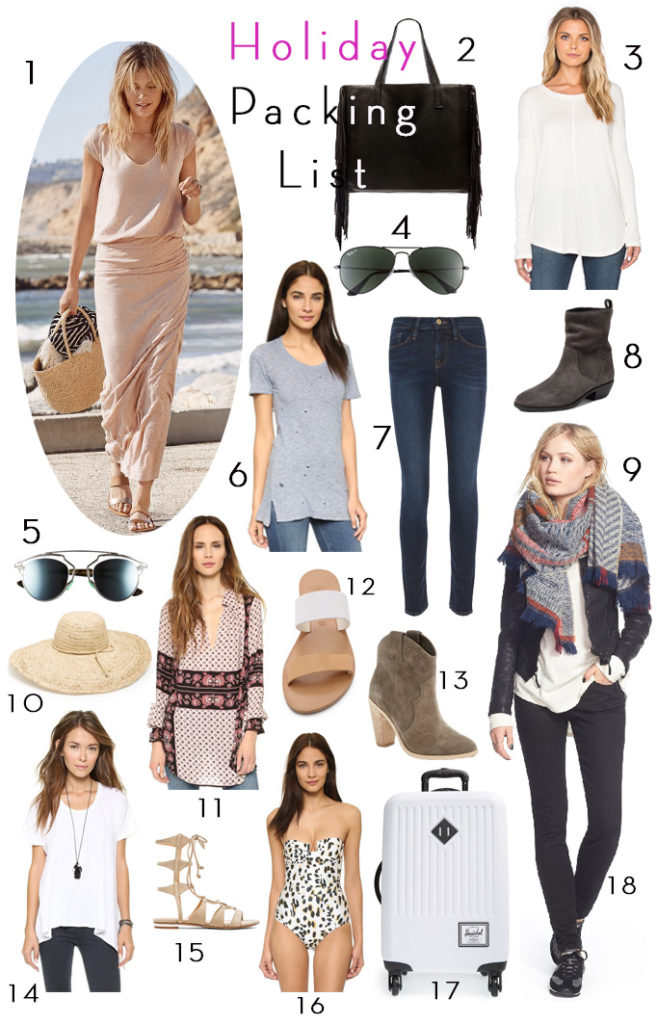 Holiday Packing List