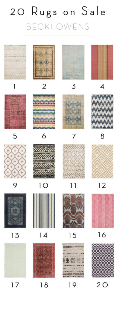 20 Great Rugs 20% Off