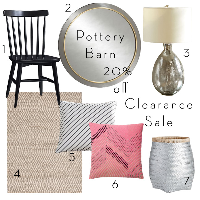 Pottery Barn 20% off Clearance Sale