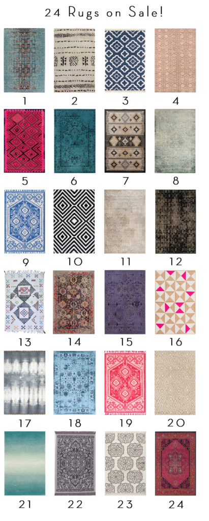 24 Rugs on Sale -- New for Spring