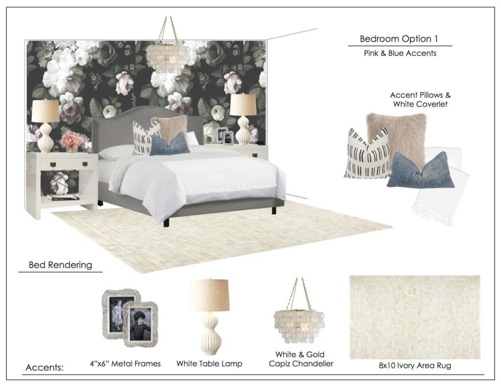 Modern Mix - A Bold Floral Bedroom