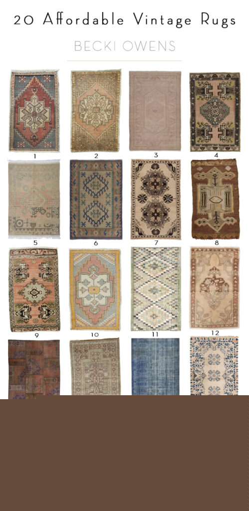 affordable vintage rugs