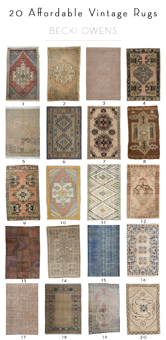 20 Affordable Vintage Rugs
