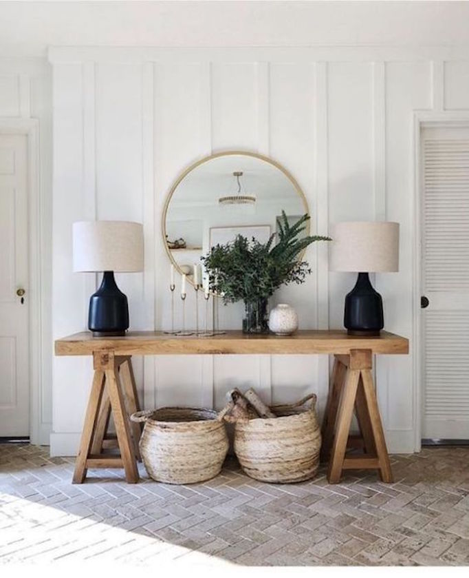 An Inviting Entry Becki Owens, What To Put On A Foyer Table