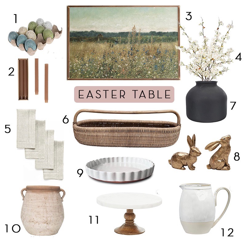 Quick Ship! Beautiful Accents for your Easter Tablescape